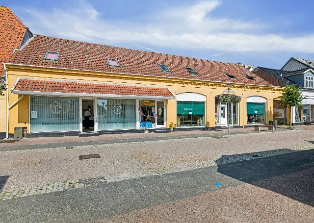 Facaden på Vestergade 14 i Stubbekøbing